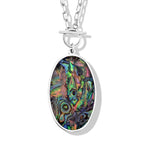 Abalone Shell Necklace (Size - 24) Pure White Stainless Steel  0.010  Ct._8758243