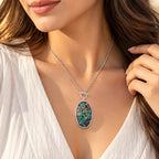 Abalone Shell Necklace (Size - 24) Pure White Stainless Steel  0.010  Ct._8758243_1