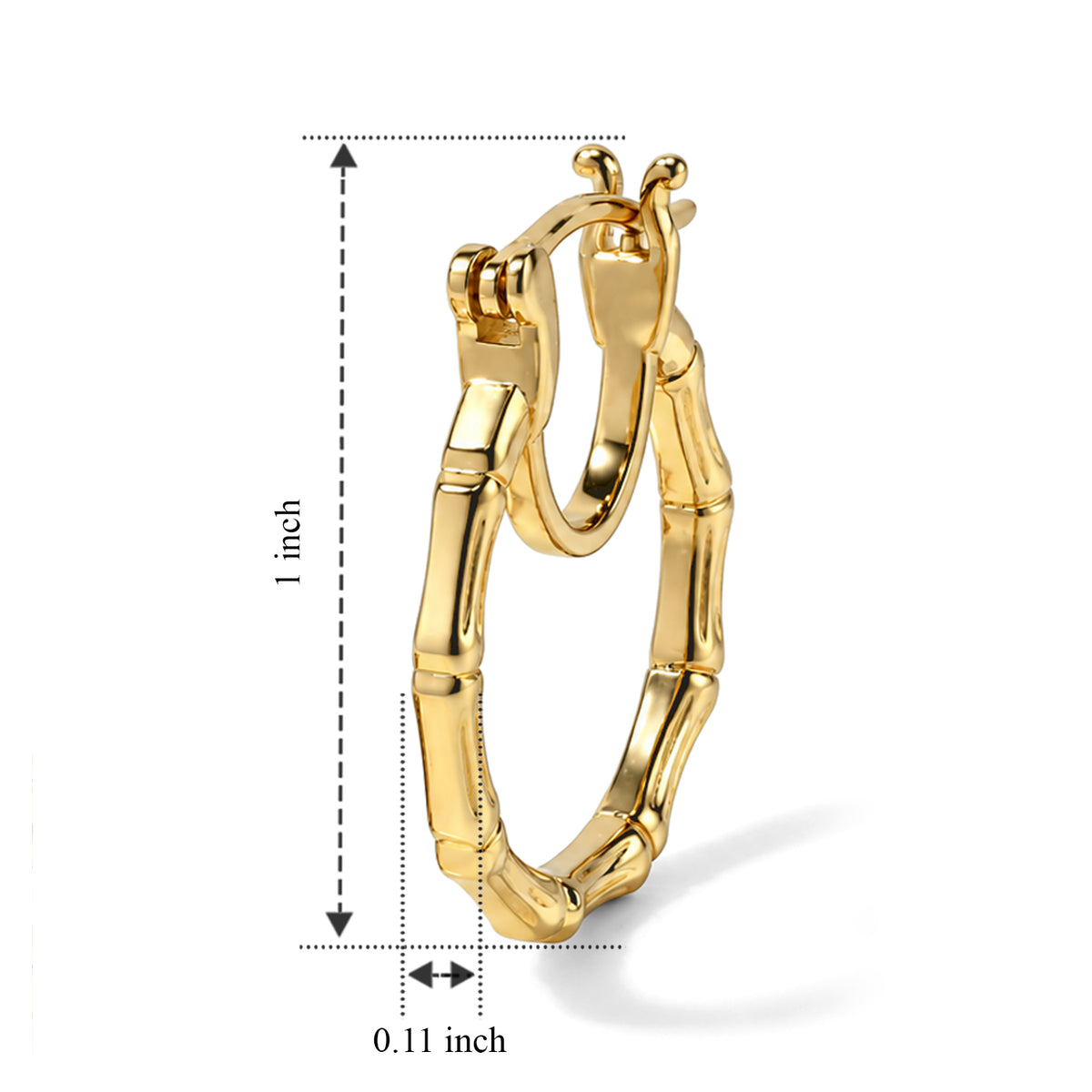 EverTrue Bronzella Collection - Hoop Earring in 18K Gold Plating 8758602 4