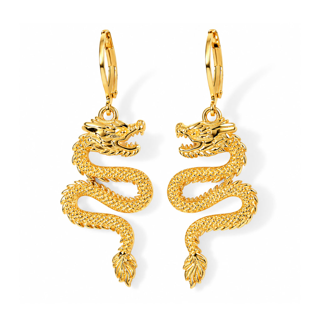EverTrue Bronzella Collection - Dragon Earring with Lever Back_8758603