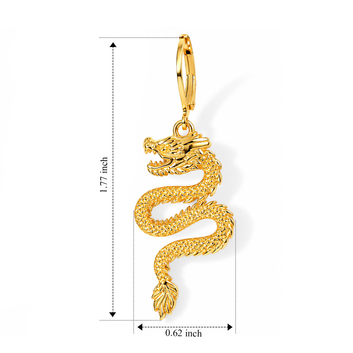 EverTrue Bronzella Collection - Dragon Earring with Lever Back 8758603 4