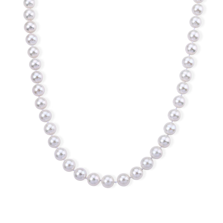 SUPER FIND - AAA  Rare Size op Lustre Edison Pearl (13 mm) Necklace (Size - 18) with Magnetic Lock in Silver Overlay Sterling Silver. 8758722 1