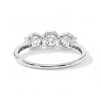 Luxuriant - 9K White Gold SGL Certified Lab Grown Diamond (VS/E-F) Trilogy Ring 2.00 Ct._8759082_4