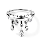 Lucy Q - Lab Grown Diamond (SI/G-H) Ring in Rhodium Overlay Sterling Silver_8759642