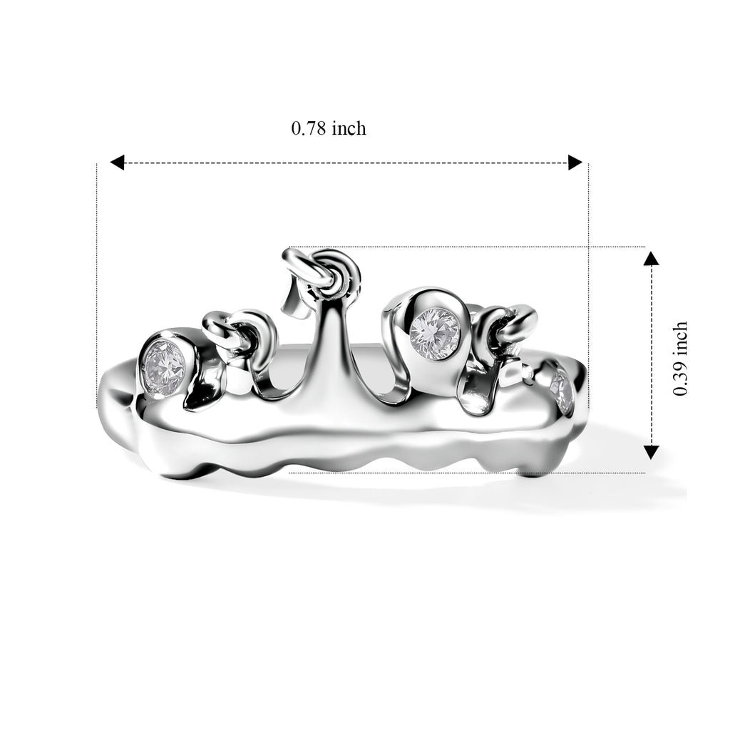Lucy Q - Lab Grown Diamond (SI/G-H) Ring in Rhodium Overlay Sterling Silver_8759642_5