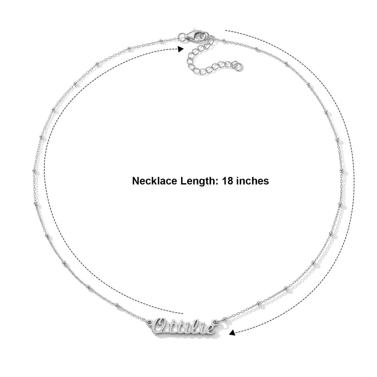 Rachel Galley - Necklace (Size - 18-2 Ext) with Lobster Clasp in Rhodium Overlay Sterling Silver 8759660 3