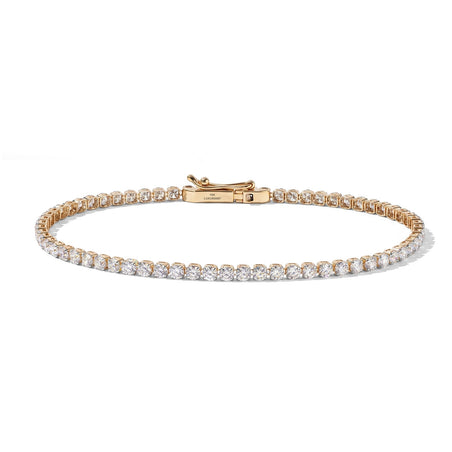 Fifth Avenue CloseOut-10K Yellow Gold SGL Certified Lab Grown Diamond (VS-E-F) Tennis Bracelet (Size - 7.5) 4.00 Ct. 8759671 1
