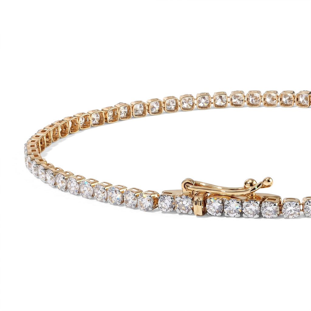 Luxuriant - 10K Yellow Gold SGL Certified Lab Grown Diamond (SI/G-H) Bracelet (Size - 7.5) 4.20 Ct._8759671_2