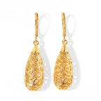 EverTrue Bronzella Collection - Dangling Earring with Lever Back in 18K Gold Plating_8761057