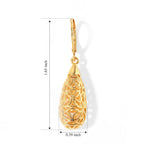 EverTrue Bronzella Collection - Dangling Earring with Lever Back in 18K Gold Plating_8761057_4