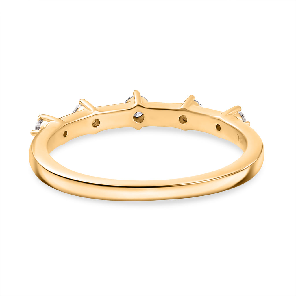 Luxuriant Lab Grown Diamond Fancy Ring in 18K YG VermeilSterling Silver  0.197  Ct._8761064_4