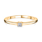 Luxuriant Lab Grown Diamond Fancy Ring in 18K YG VermeilSterling Silver  0.046  Ct._8761080