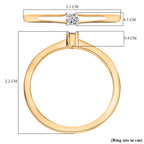 Luxuriant Lab Grown Diamond Fancy Ring in 18K YG VermeilSterling Silver  0.046  Ct._8761080_5
