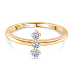 Luxuriant Lab Grown Diamond Solitaire Ring in 18K YG VermeilSterling Silver  0.138  Ct._8761093