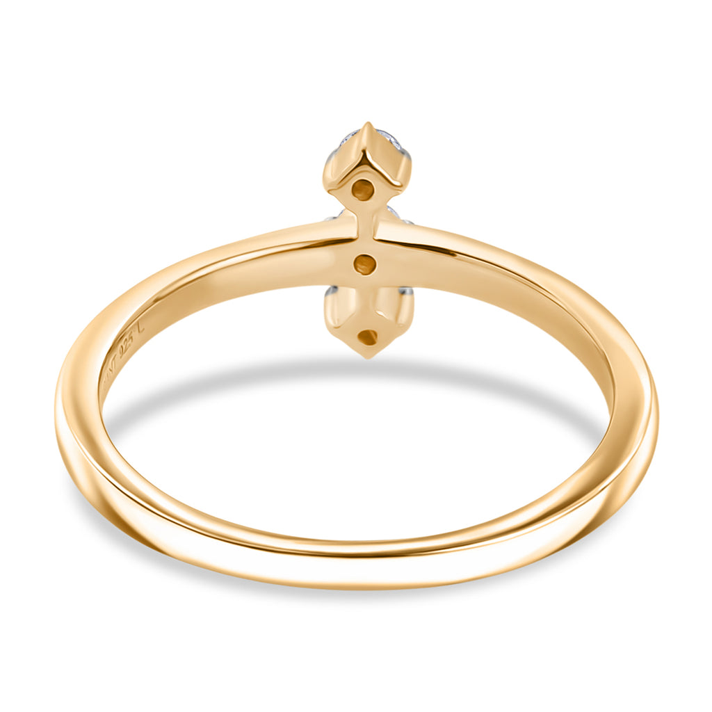 Luxuriant Lab Grown Diamond Solitaire Ring in 18K YG VermeilSterling Silver  0.138  Ct._8761093_4