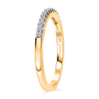 Luxuriant Lab Grown Diamond Main Stone With Side Stone Ring in 18K YG VermeilSterling Silver  0.195  Ct._8761105_3