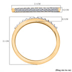 Luxuriant Lab Grown Diamond Main Stone With Side Stone Ring in 18K YG VermeilSterling Silver  0.195  Ct._8761105_5