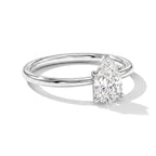 Luxuriant - 950 Platinum IGI Certified Lab Grown Diamond (D/IF) Pear Cut Solitaire Ring 1.05 Ct, Platinum Wt. 2.70 Gms_8762204