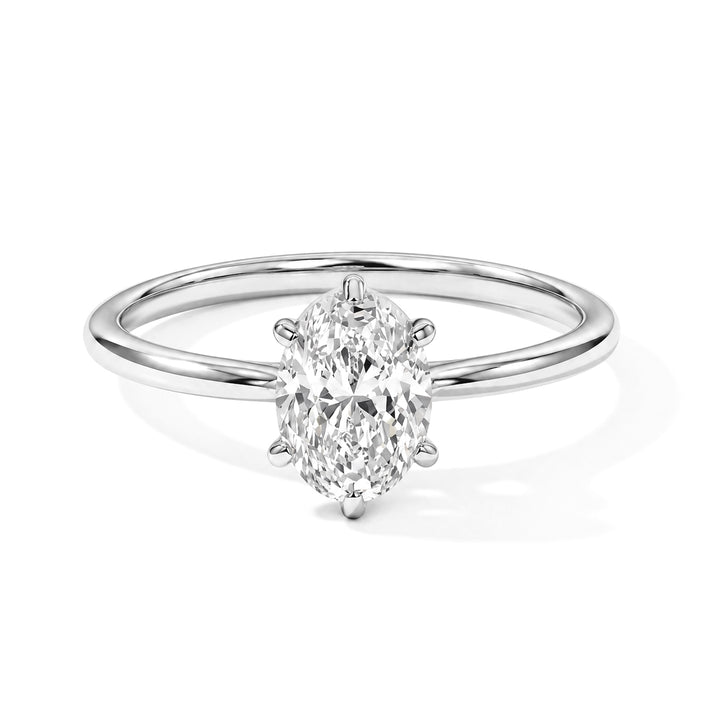 The Perfect Diamond- 950 Platinum IGI Certified (D) Colour Internally Flawless (IF) Lab Grown Diamond Oval Cut Ring 1.00 Ct 8762218 1