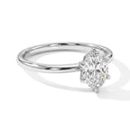 Luxuriant - 950 Platinum Lab Grown Diamond (D/IF) Oval Cut Solitaire Ring 1.05 Ct, Platinum Wt. 2.90 Gms_8762220