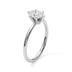 Luxuriant - 950 Platinum Lab Grown Diamond (D/IF) Oval Cut Solitaire Ring 1.05 Ct, Platinum Wt. 2.90 Gms_8762220_2