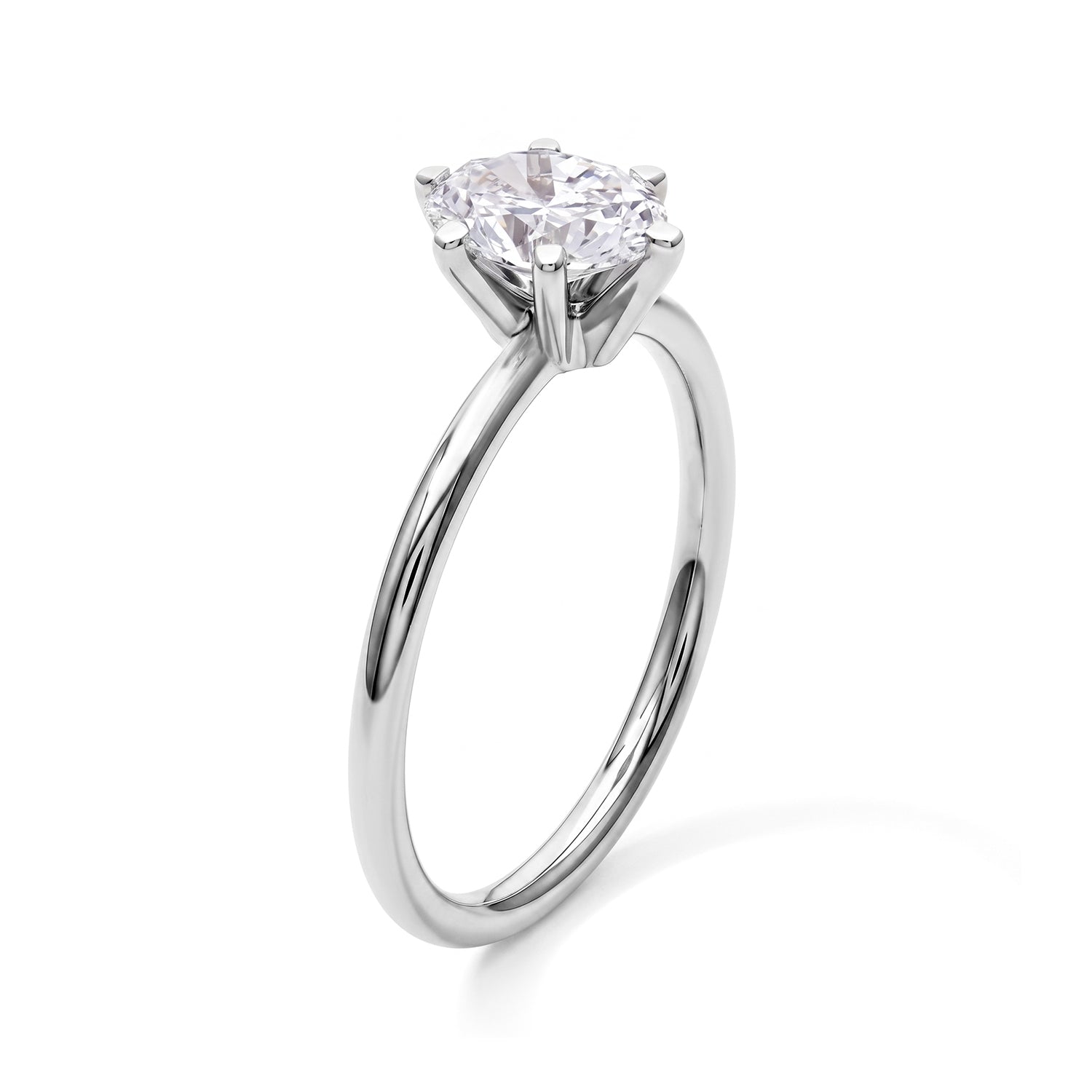 Luxuriant - 950 Platinum Lab Grown Diamond (D-IF) Oval Cut Solitaire Ring 1.05 Ct, Platinum Wt. 2.90 Gms 8762220 2