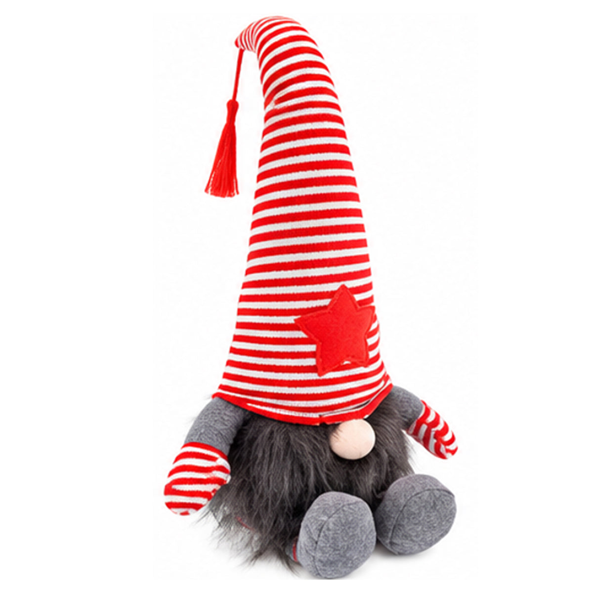 Nordic Skandi Plush Gonk Door Stop - Black &amp; Red 8762448 0