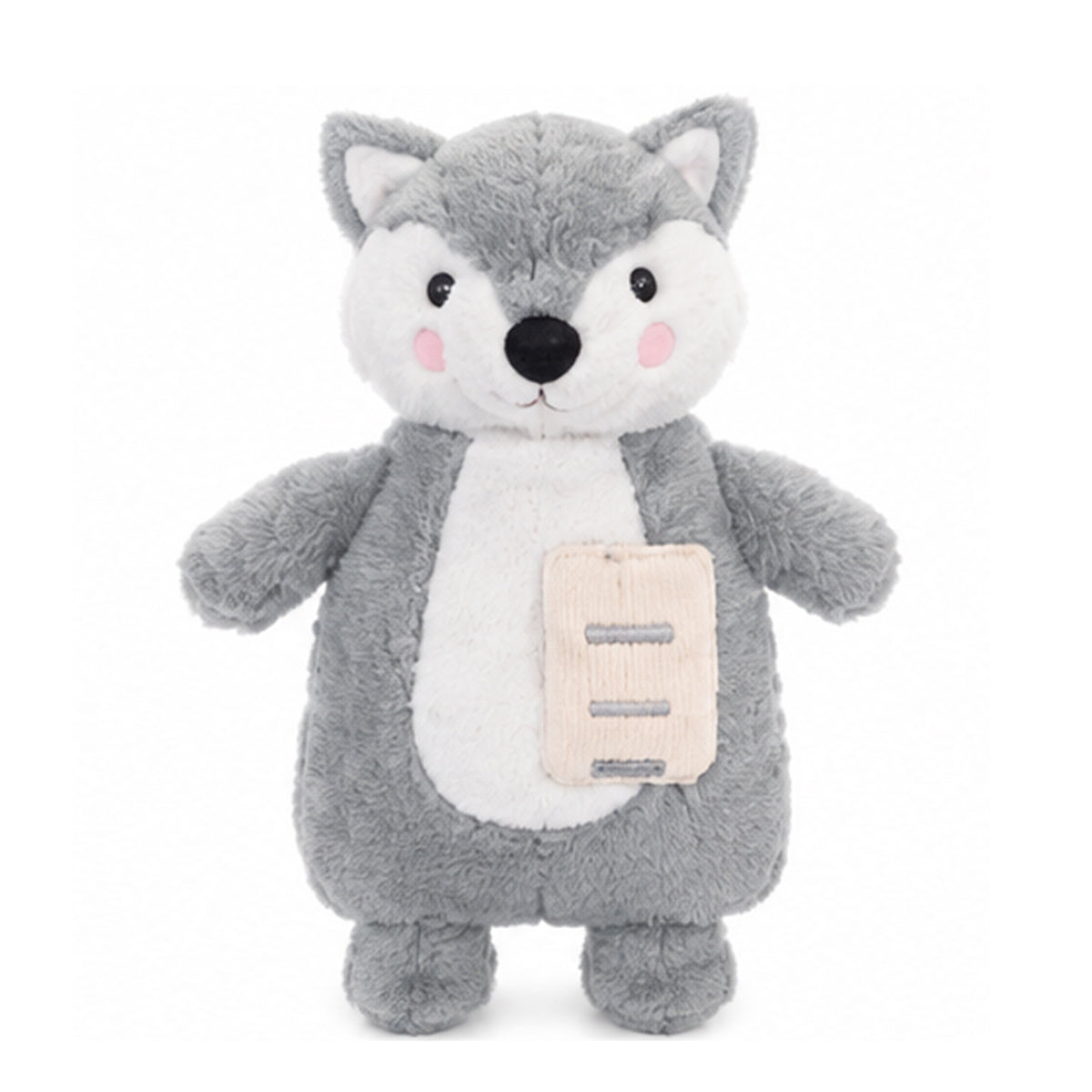 Fox Novelty Plush Cover Hot Water Bottle - Grey 8762478 0