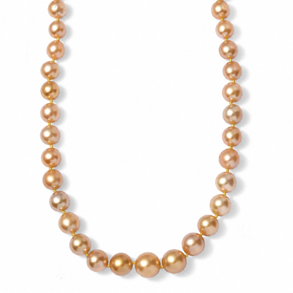 950 Platinum AAAA Golden South Sea Pearl Necklace (Size - 18), Platinum Wt.0.84 Gms  230.000  Ct._8762572