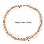 950 Platinum AAAA Golden South Sea Pearl Necklace (Size - 18), Platinum Wt.0.84 Gms  230.000  Ct._8762572_4