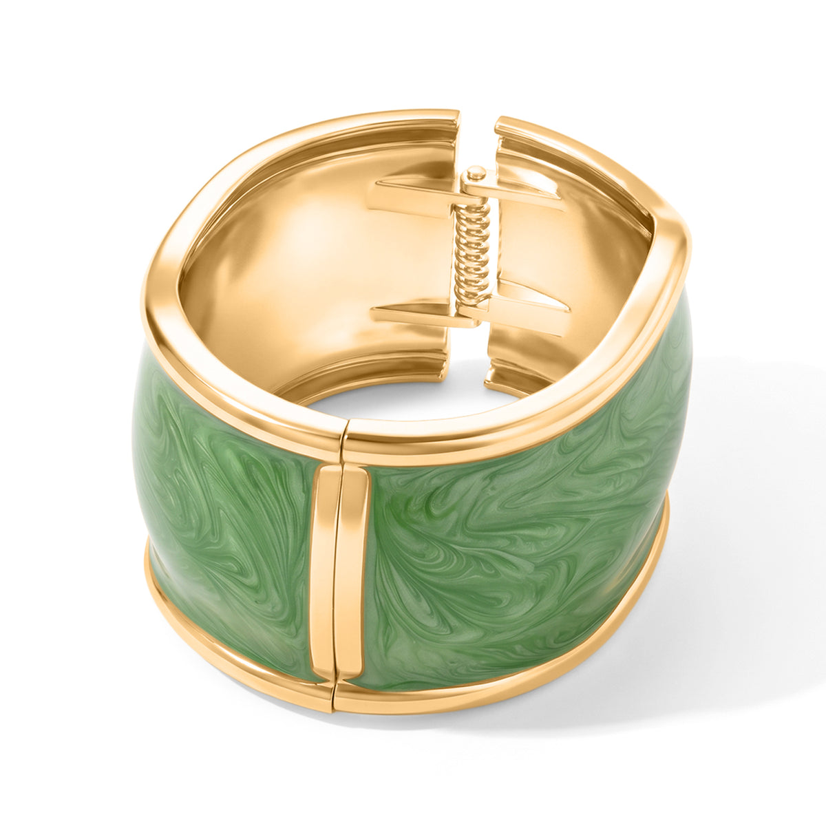 Bangle (Size - 7) in Green Enameling 8762595 3