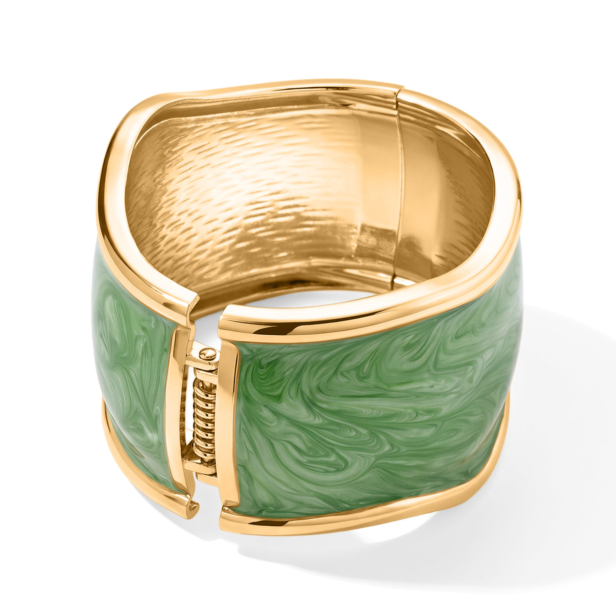 Bangle (Size - 7) in Green Enameling 8762595 4