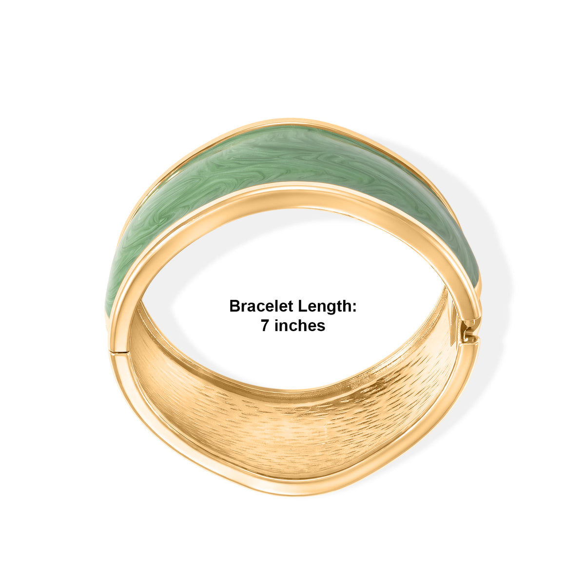 Bangle (Size - 7) in Green Enameling 8762595 5