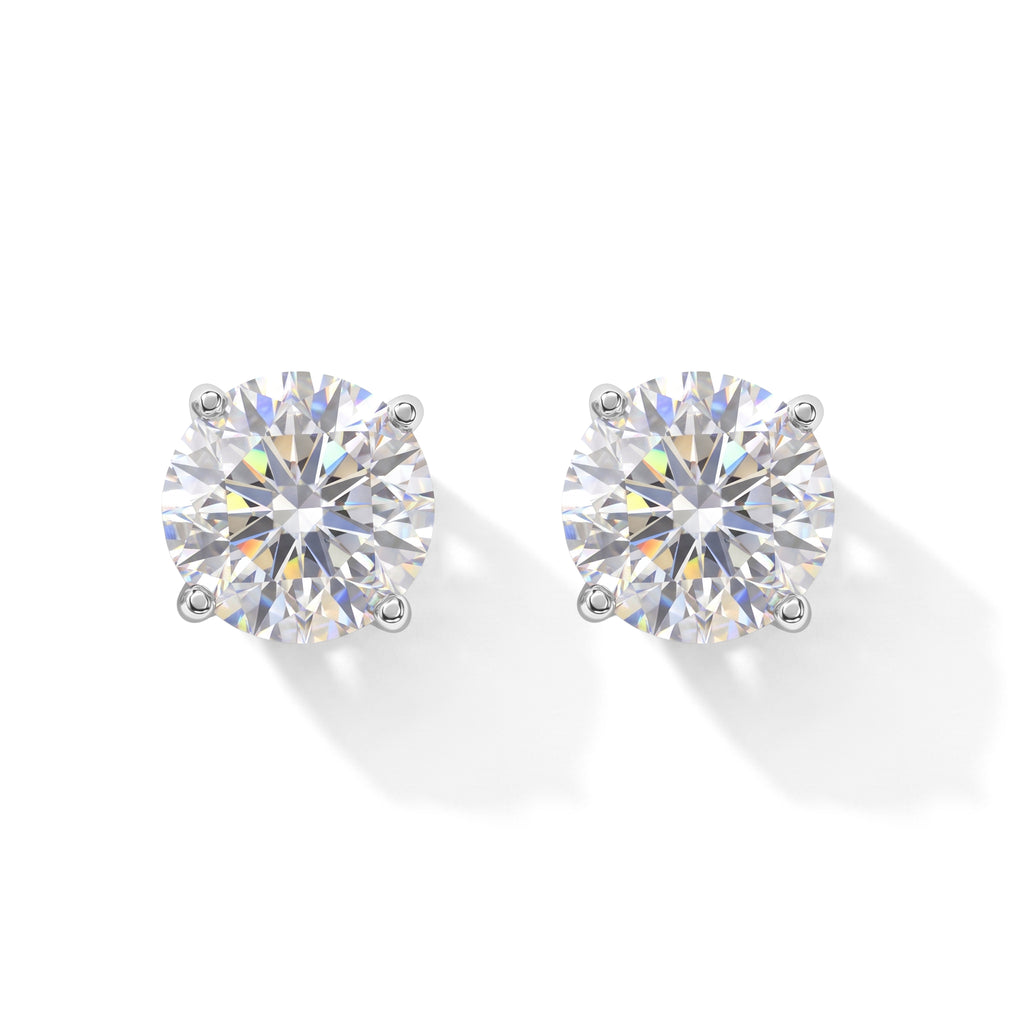 D'Joy Moissanite Earring in Platinum OverlaySterling Silver  2.000  Ct._8762809
