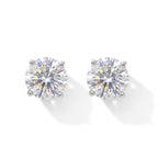 D'Joy Moissanite Earring in Platinum OverlaySterling Silver  2.000  Ct._8762809