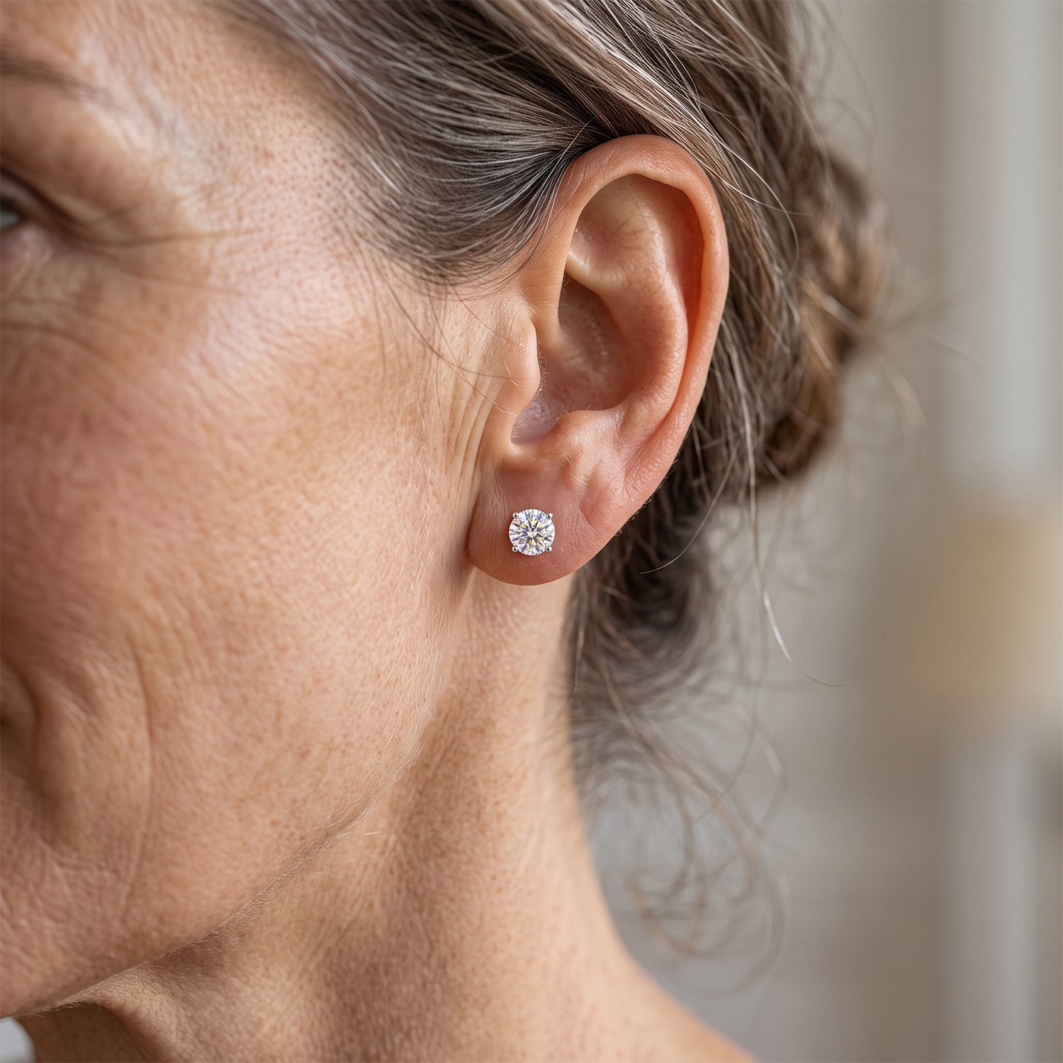 D'Joy Moissanite Earring in 18K YG PlatingSterling Silver  2.000  Ct. 8762809 2