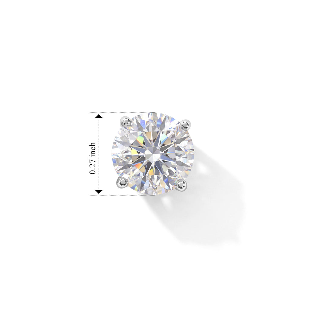 D'Joy Moissanite Earring in Platinum OverlaySterling Silver  2.000  Ct._8762809_4