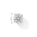 D'Joy Moissanite Earring in Platinum OverlaySterling Silver  2.000  Ct._8762809_4