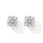 D'Joy Moissanite Earring in 18K YG PlatingSterling Silver  2.000  Ct._8762810