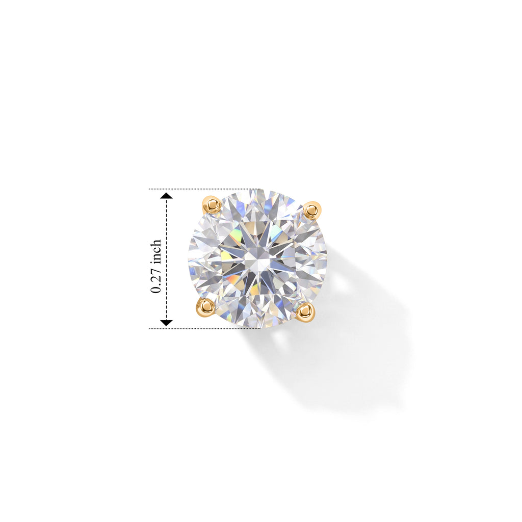D'Joy Moissanite Earring in 18K YG PlatingSterling Silver  2.000  Ct._8762810_4