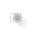 D'Joy Moissanite Earring in 18K YG PlatingSterling Silver  2.000  Ct._8762810_4