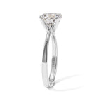 D'Joy - Moissanite (VS) Solitaire Ring in Platinum Overlay Sterling Silver 2.00 Ct._8762855_3