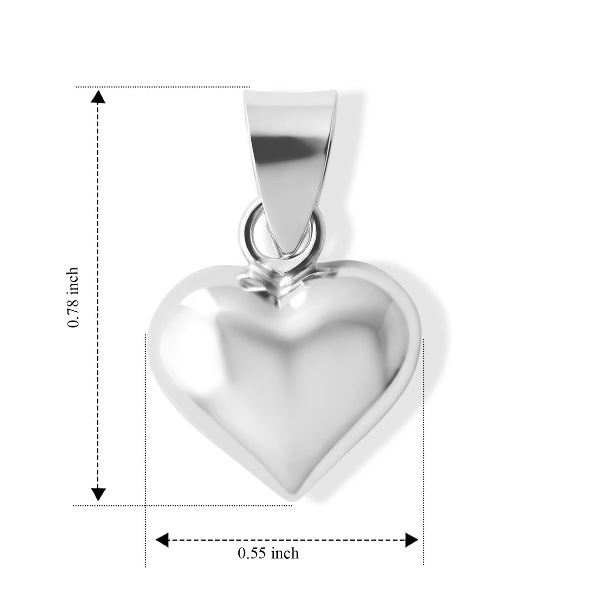 Sterling Silver Heart Pendant 8763170 4
