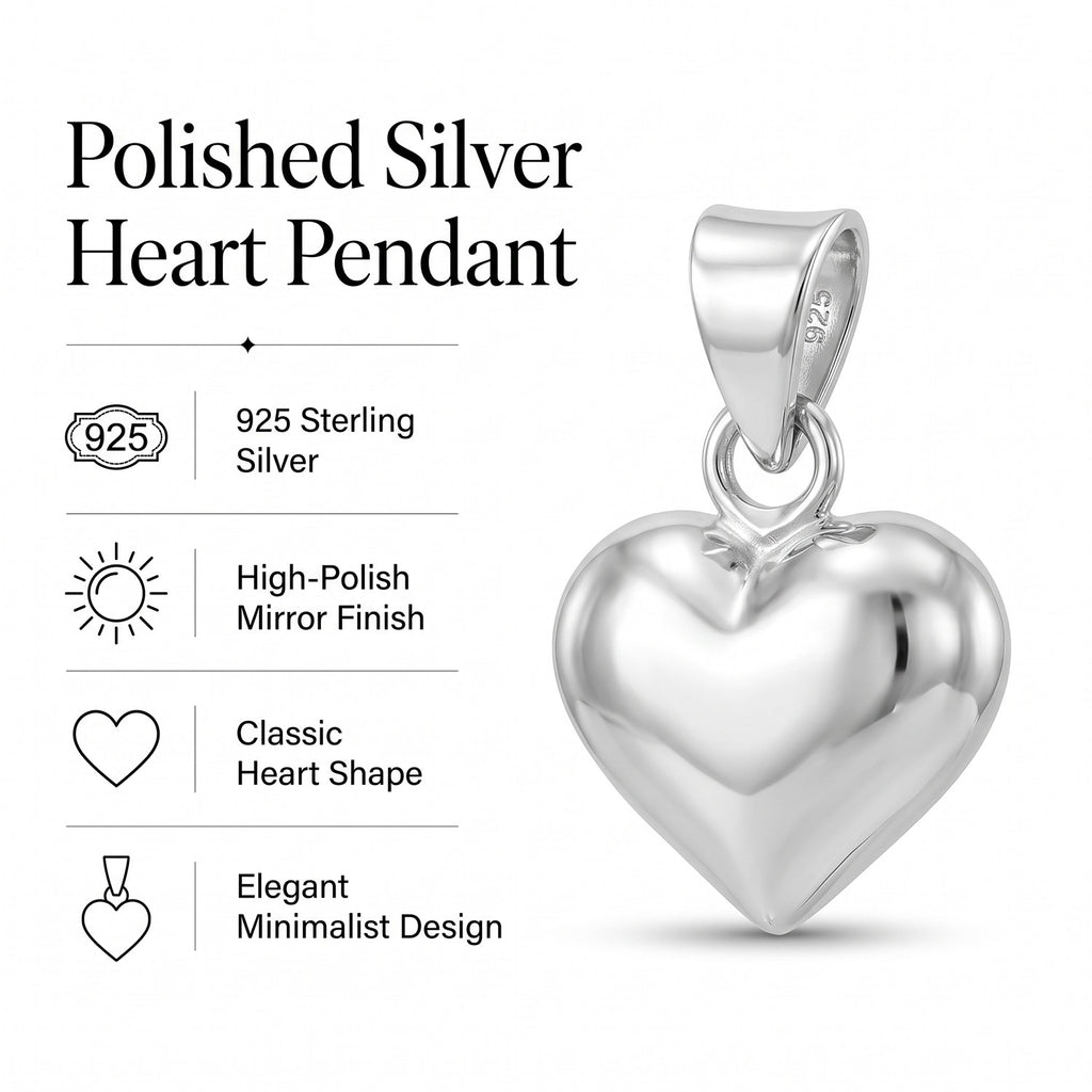Close Out Deal- Sterling Silver Heart Pendant_8763170_6