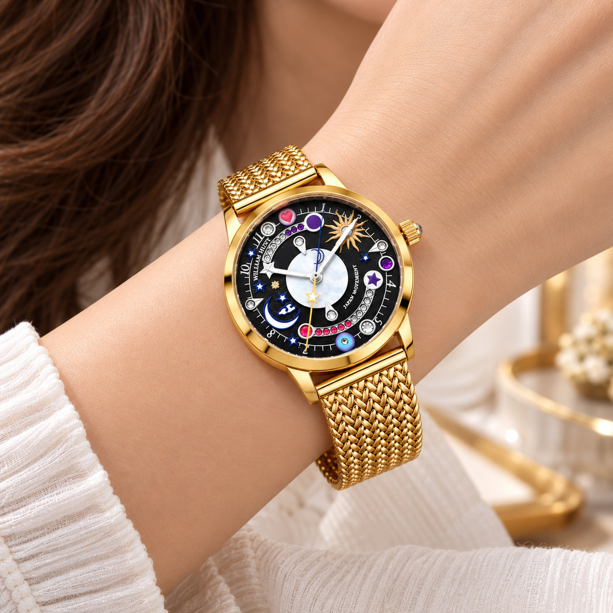 William Hunt Multi Color Cubic Zirconia Watch Pure White Stainless Steel  0.500  Ct. 8763240 1