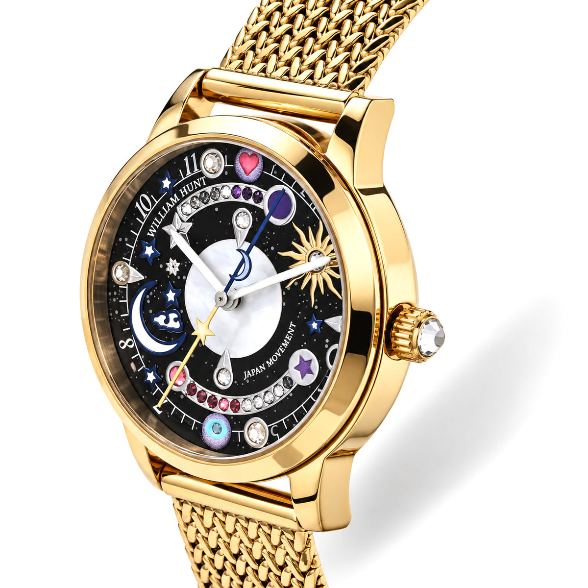 William Hunt Multi Color Cubic Zirconia Watch Pure White Stainless Steel  0.500  Ct. 8763240 2