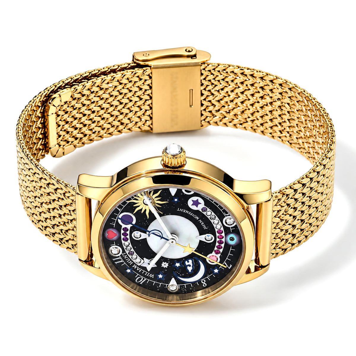 William Hunt Multi Color Cubic Zirconia Watch Pure White Stainless Steel  0.500  Ct. 8763240 3