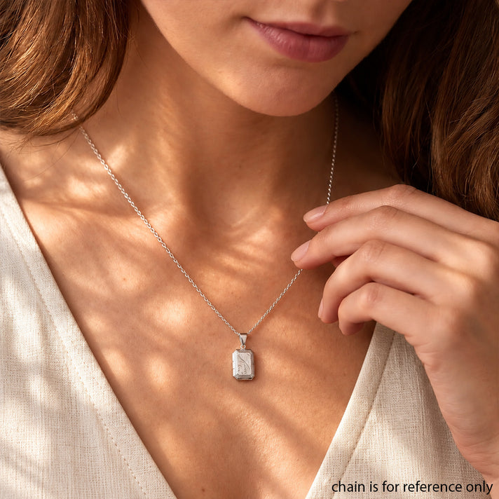 Close Out Deal- Sterling Silver Decorative Locket Pendant 8763256 2