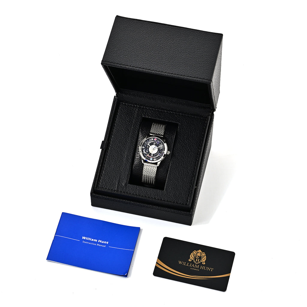 William Hunt Multi Color Cubic Zirconia Watch Pure White Stainless Steel  0.500  Ct._8763269_6