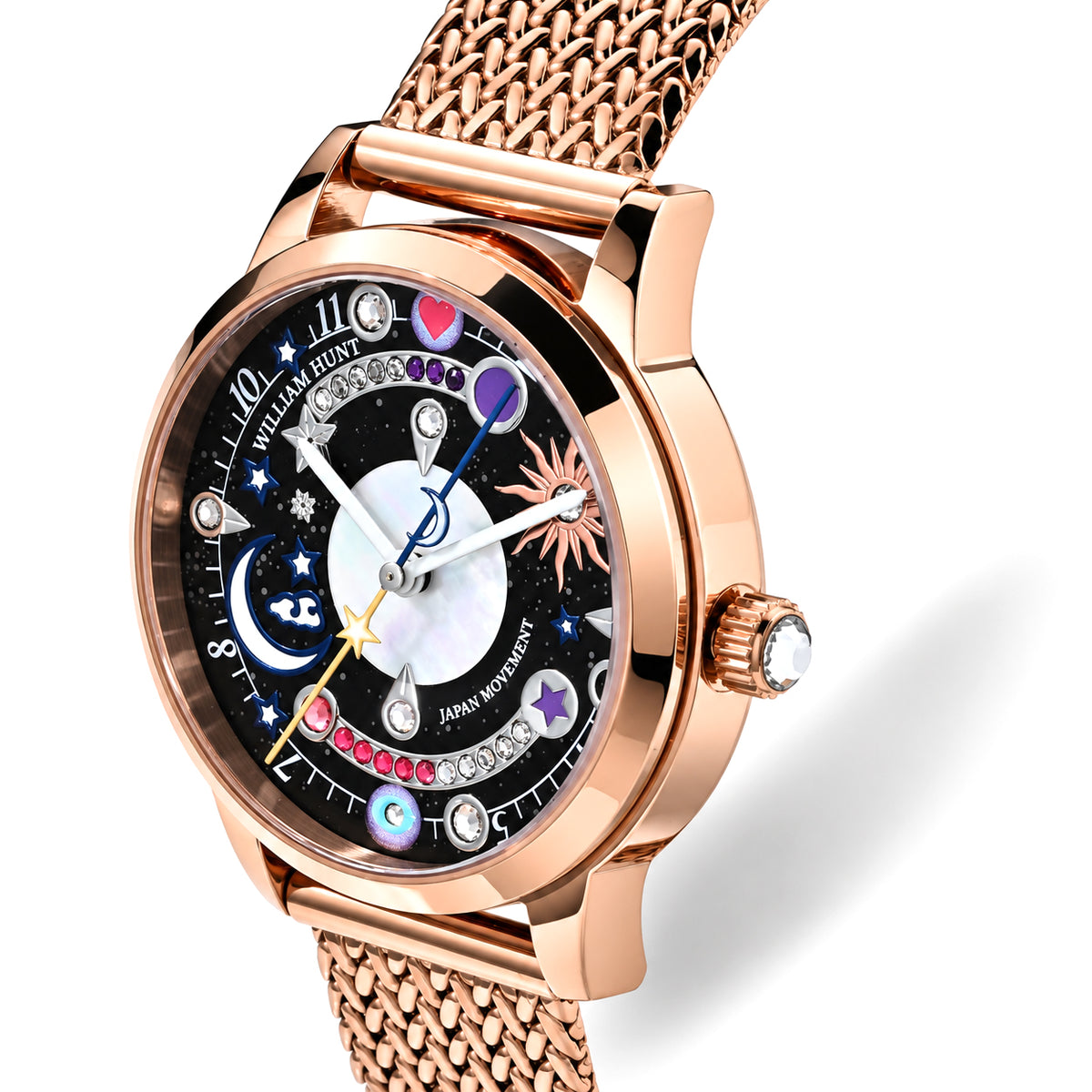 William Hunt Multi Color Cubic Zirconia Watch Pure White Stainless Steel  0.500  Ct. 8763270 2